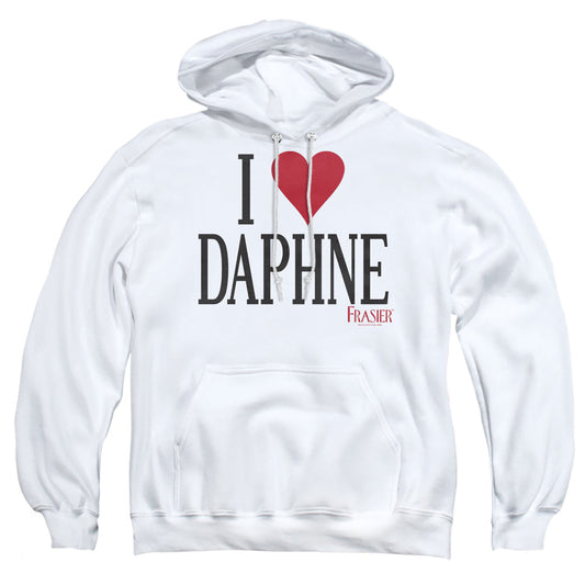 Frasier I Heart Daphne Mens Hoodie White