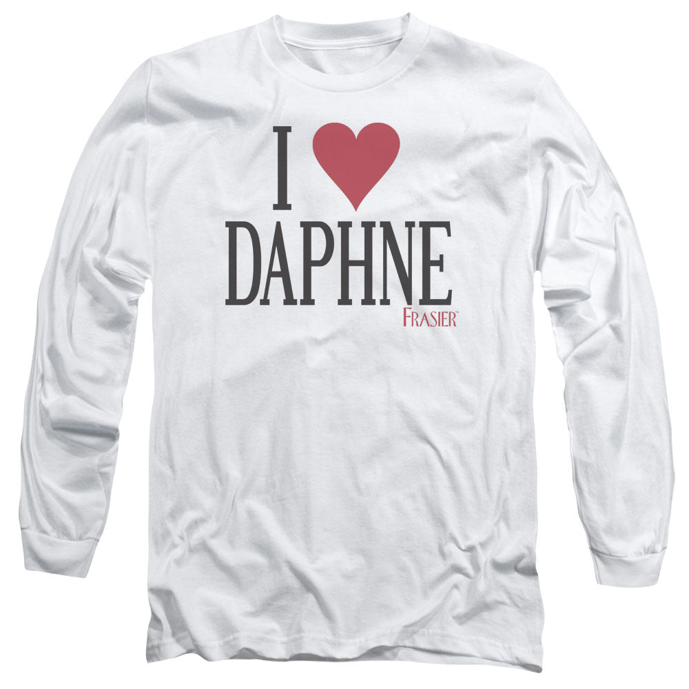 Frasier I Heart Daphne Mens Long Sleeve Shirt White Officially Licensed