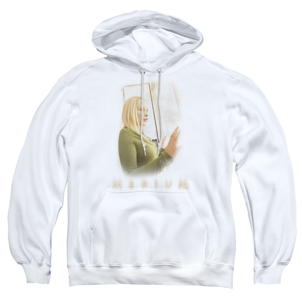 Medium White Light Mens Hoodie White