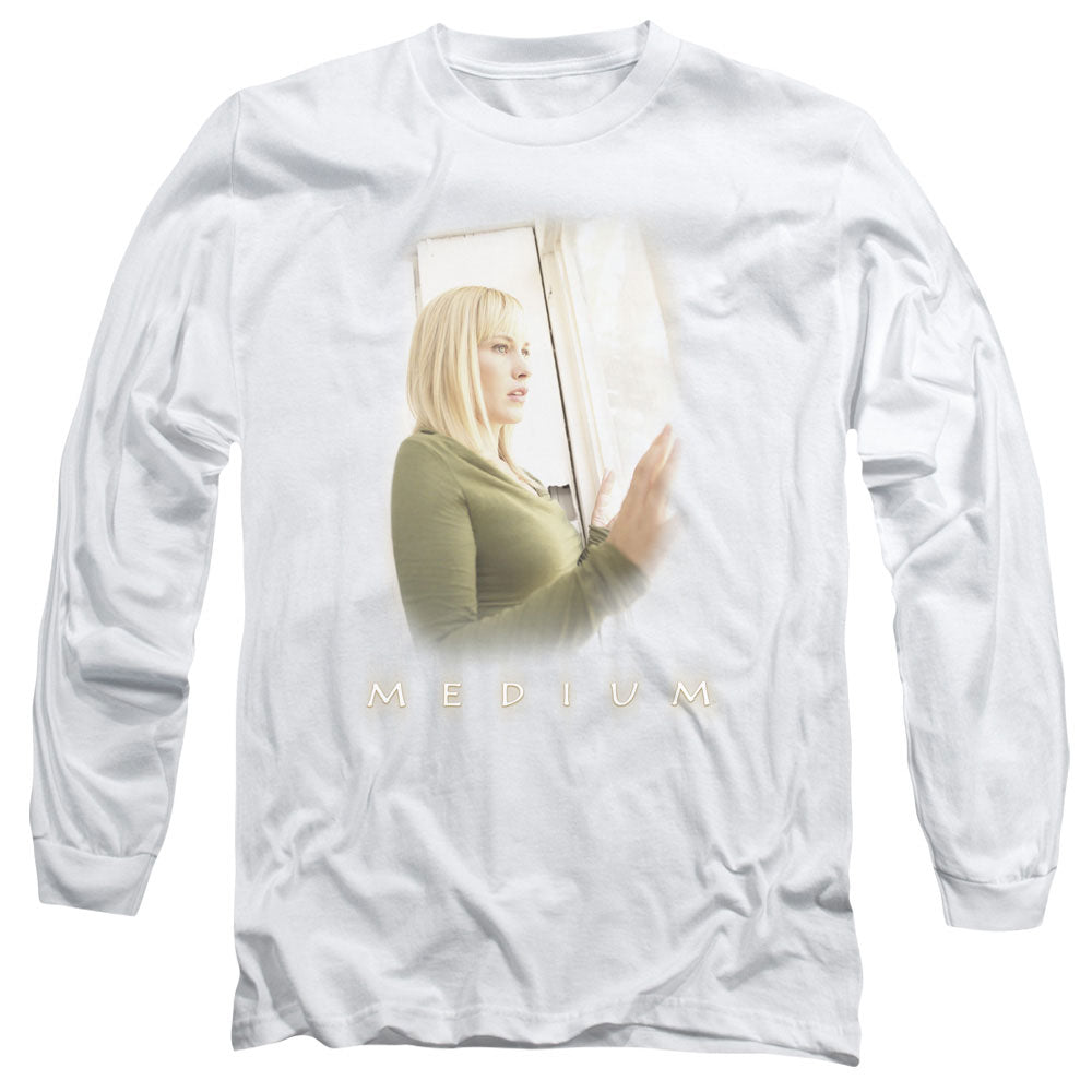 Medium White Light Mens Long Sleeve Shirt White