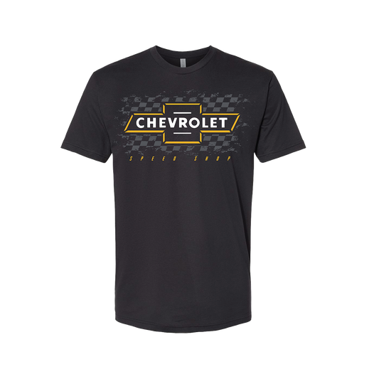 Chevrolet "Speed Shop" Mens T Shirt Black