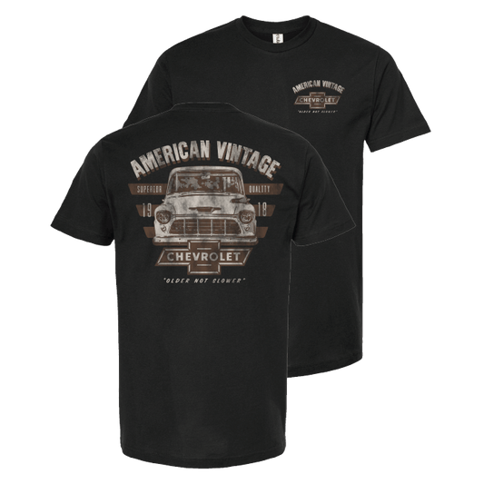 Chevrolet "American Vintage" Mens T Shirt Black