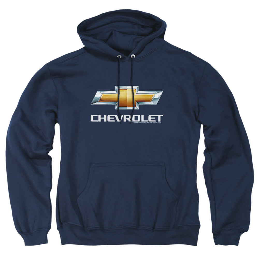 Chevrolets Chevy Bowtie Stacked Mens Hoodie Navy