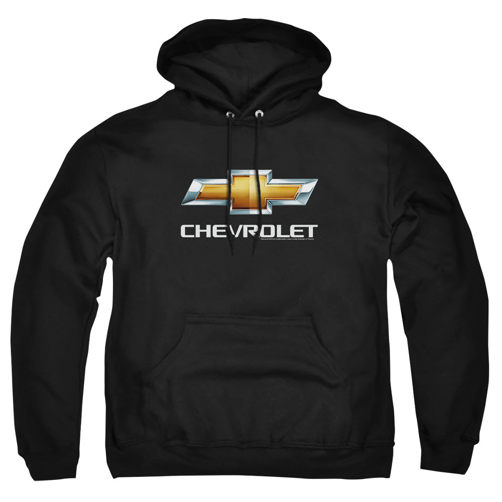 Chevrolets Chevy Bowtie Stacked Mens Hoodie Black
