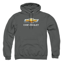 Load image into Gallery viewer, Chevrolet Chevy Bowtie Stacked Mens Hoodie Charcoal
