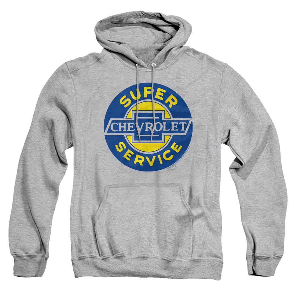 Chevrolet Chevy Super Service Mens Hoodie Athletic Heather
