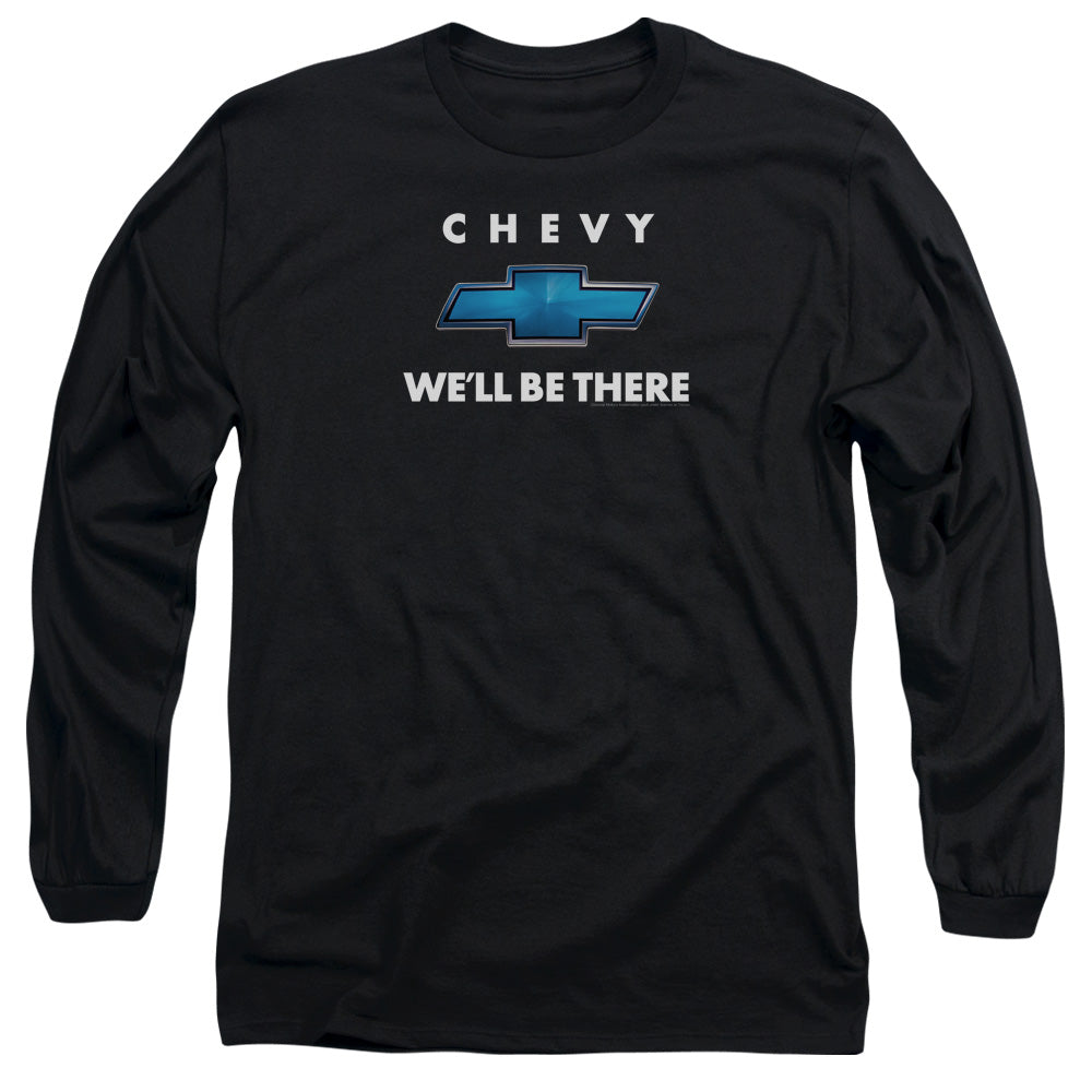 Chevrolet Well Be There Mens Long Sleeve Shirt Black Officially Licensed