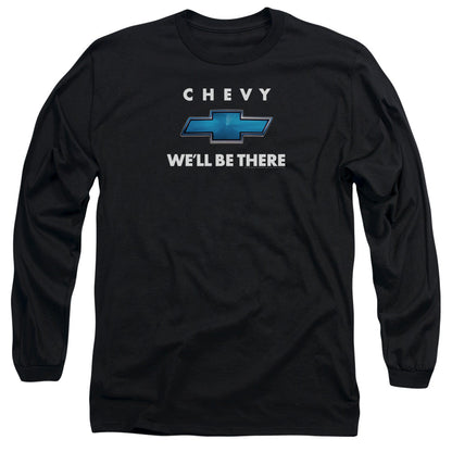 Chevrolet Well Be There Mens Long Sleeve Shirt Black Officially Licensed