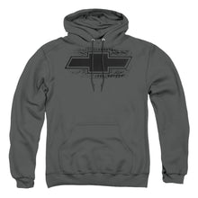 Load image into Gallery viewer, Chevrolet Bowtie Burnout Mens Hoodie Charcoal
