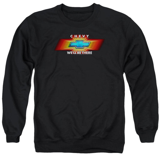 Chevrolet Chevy Well Be There Tv Spot Mens Crewneck Sweatshirt Black Officially Licensed