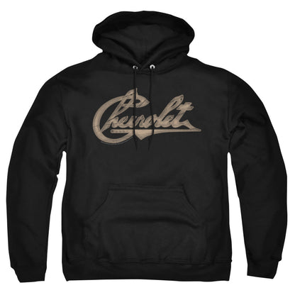 Chevrolet Chevy Script Mens Hoodie Black