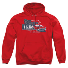Load image into Gallery viewer, Chevrolet See The Usa Mens Hoodie Red
