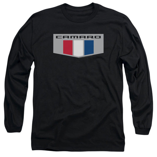Chevrolet Chrome Emblem Mens Long Sleeve Shirt Black Officially Licensed