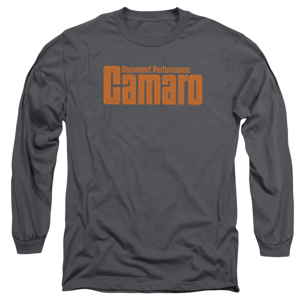 Chevrolet Command Performance Mens Long Sleeve Shirt Charcoal Officially Licensed