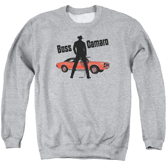 Chevrolet Boss Mens Crewneck Sweatshirt Athletic Heather Officially Licensed