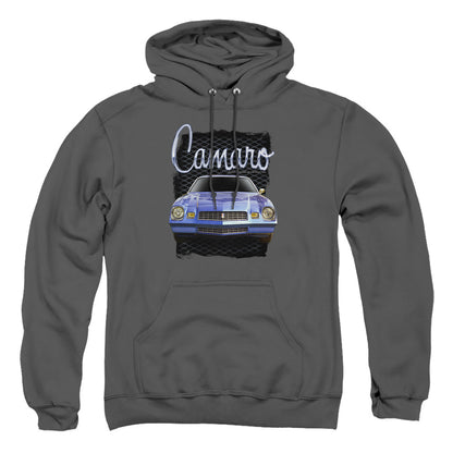 Chevrolet Yellow Camaro Mens Hoodie Charcoal
