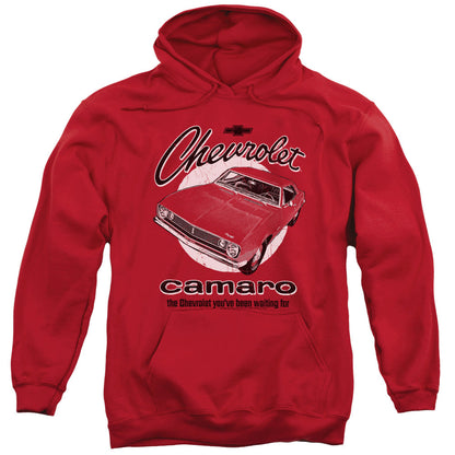 Chevrolet Retro Camaro Mens Hoodie Red