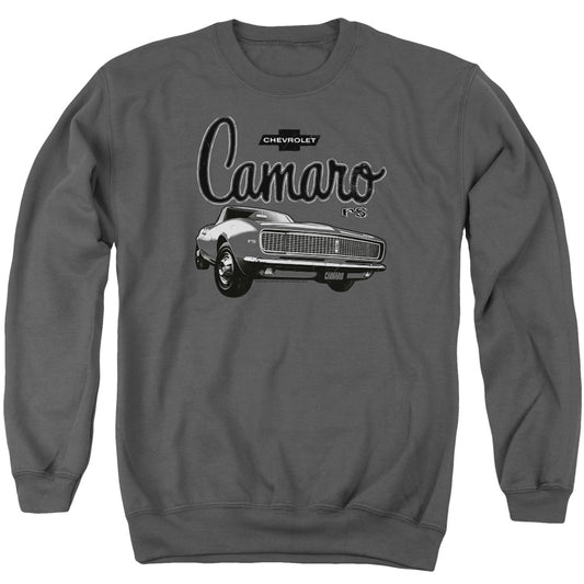 Chevrolet Script Car Mens Crewneck Sweatshirt Charcoal Officially Licensed