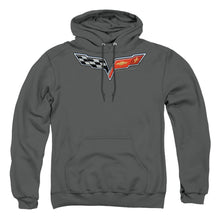 Load image into Gallery viewer, Chevrolet The Vette Medallion Mens Hoodie Charcoal
