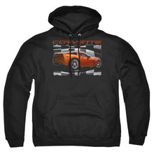 Load image into Gallery viewer, Chevrolet Orange Z06 Vette Mens Hoodie Black
