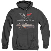 Load image into Gallery viewer, Chevrolet Checkered Past Heather Mens Hoodie Black
