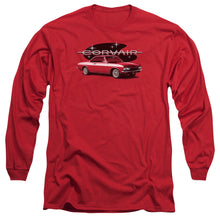 Load image into Gallery viewer, Chevrolet 65 Corvair Mona Spyda Coupe Mens Long Sleeve Shirt Red Officially Licensed
