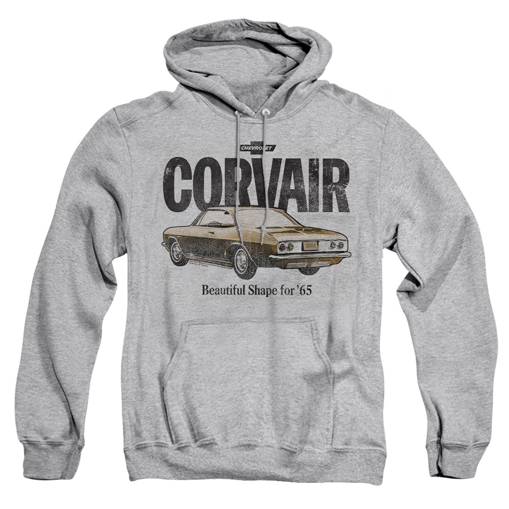 Chevrolet Retro Corvair Mens Hoodie Athletic Heather