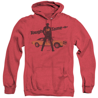 Chevrolet Tough To Tame Heather Mens Hoodie Red
