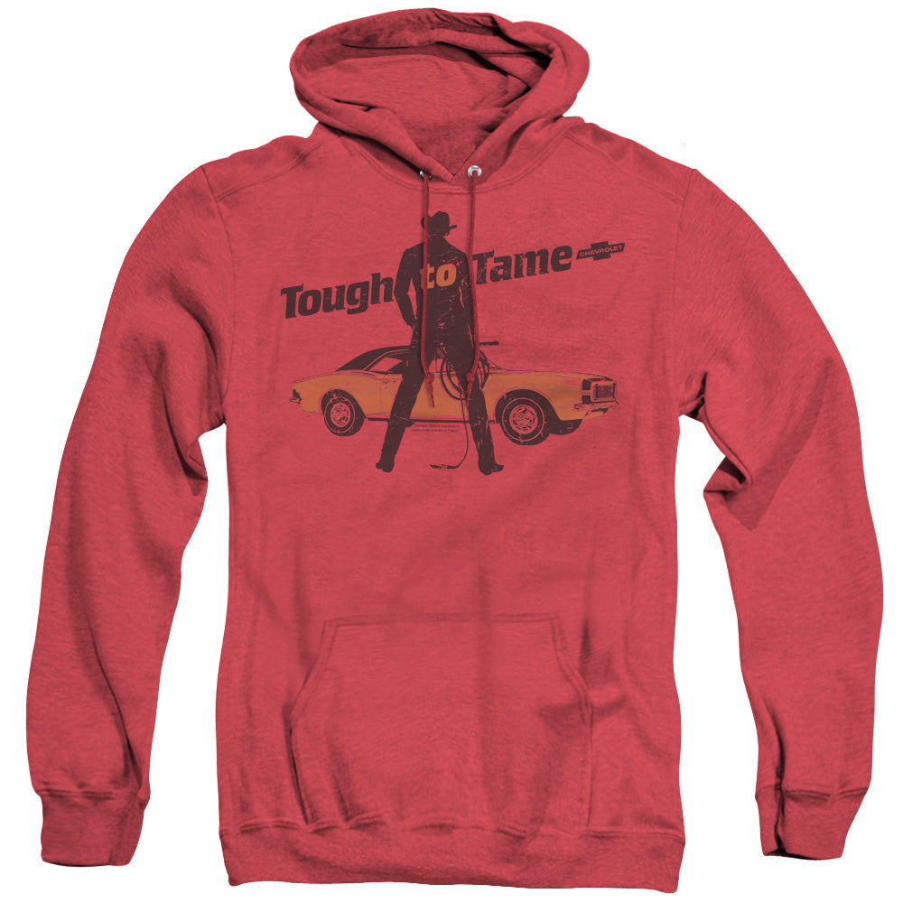Chevrolet Tough To Tame Heather Mens Hoodie Red