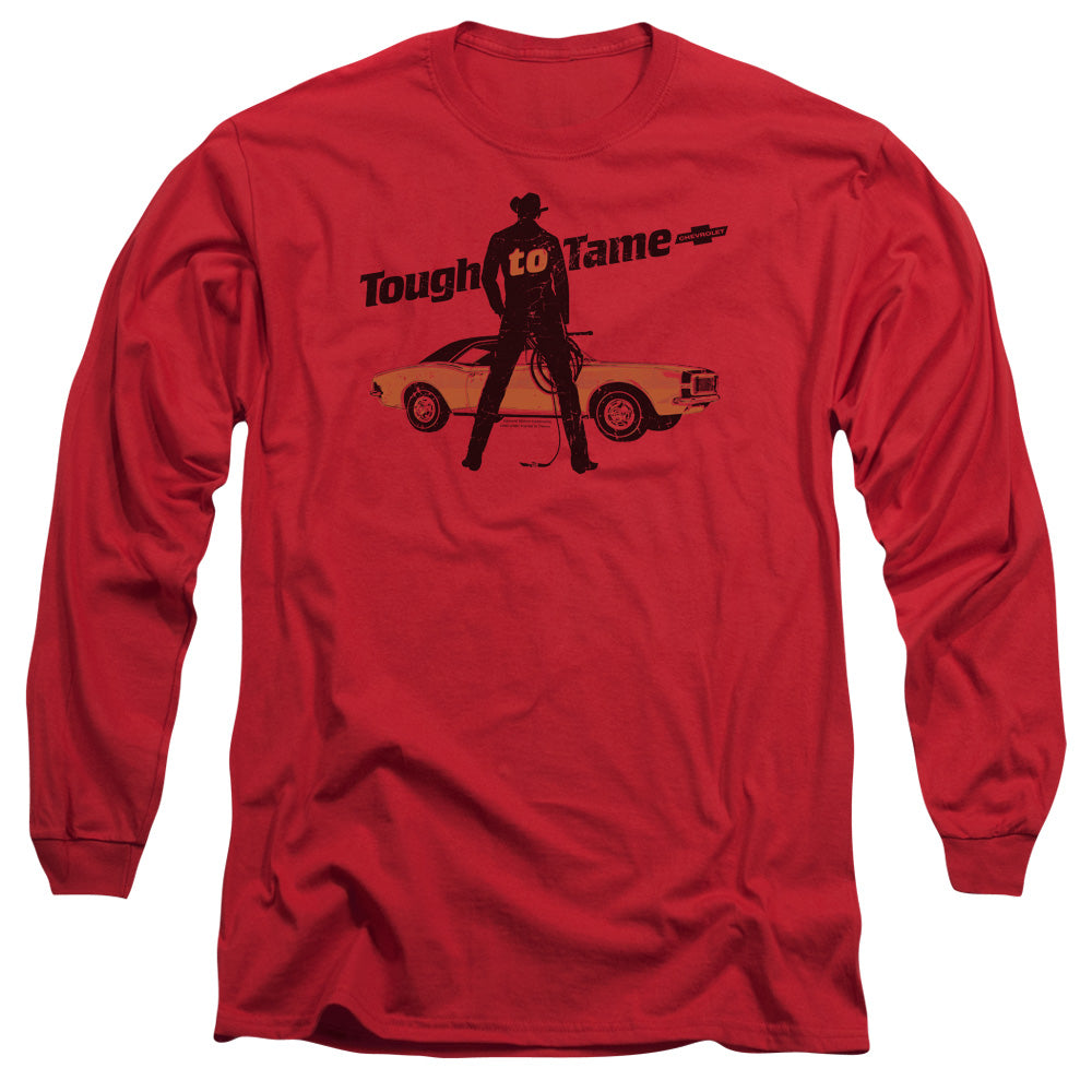 Chevrolet Tough To Tame Mens Long Sleeve Shirt Red Officially Licensed