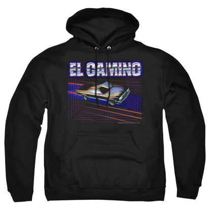 Chevrolet El Camino 85 Mens Hoodie Black