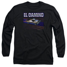 Load image into Gallery viewer, Chevrolet El Camino 85 Mens Long Sleeve Shirt Black Officially Licensed
