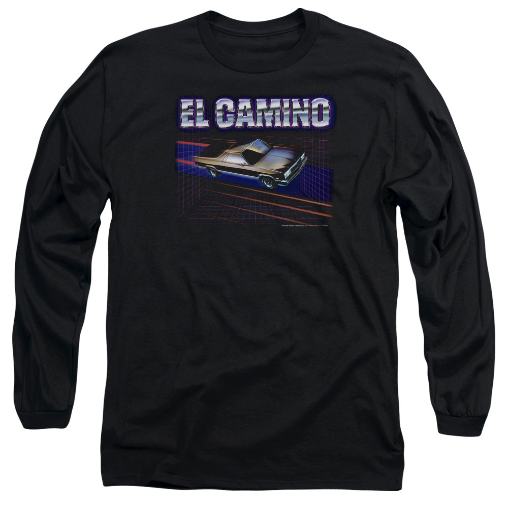 Chevrolet El Camino 85 Mens Long Sleeve Shirt Black Officially Licensed