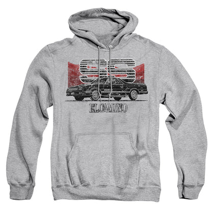Chevrolet El Camino Ss Mountains Mens Hoodie Athletic Heather