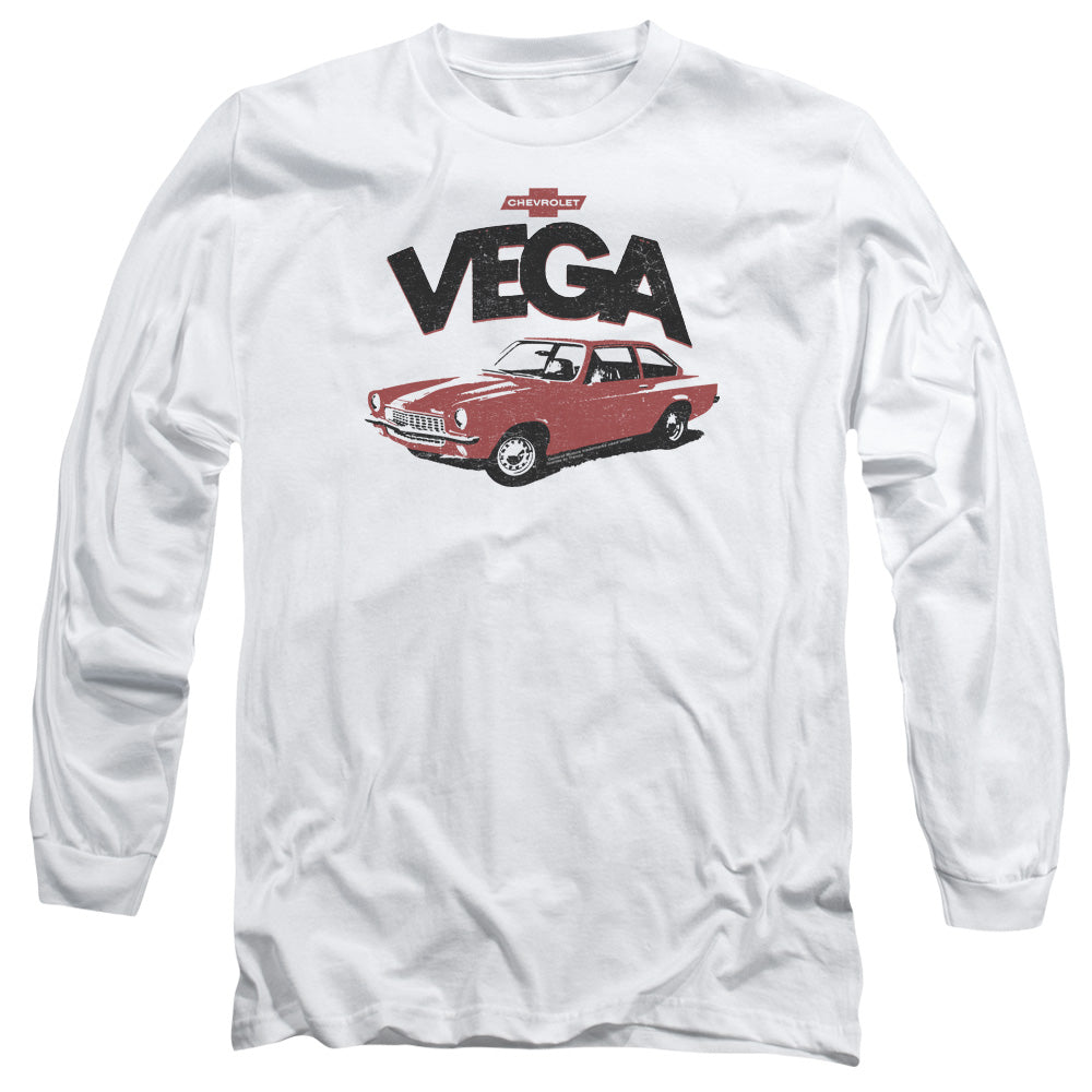 Chevrolet Rough Vega Mens Long Sleeve Shirt White Officially Licensed