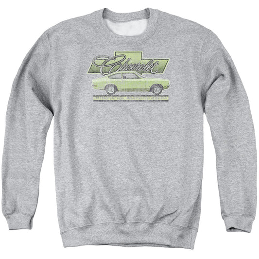 Chevrolet Vega Car Of The Year 71 Mens Crewneck Sweatshirt Athletic Heather Officially Licensed