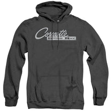 Load image into Gallery viewer, Chevrolet Chrome Stingray Logo Heather Mens Hoodie Black
