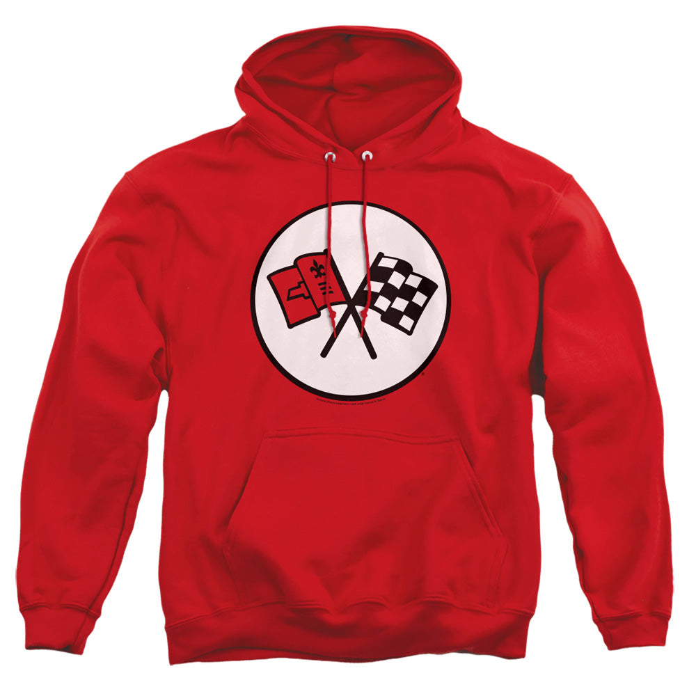 Chevrolet 2Nd Gen Vette Logo Mens Hoodie Red