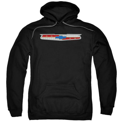 Chevrolet 56 Bel Air Emblem Mens Hoodie Black