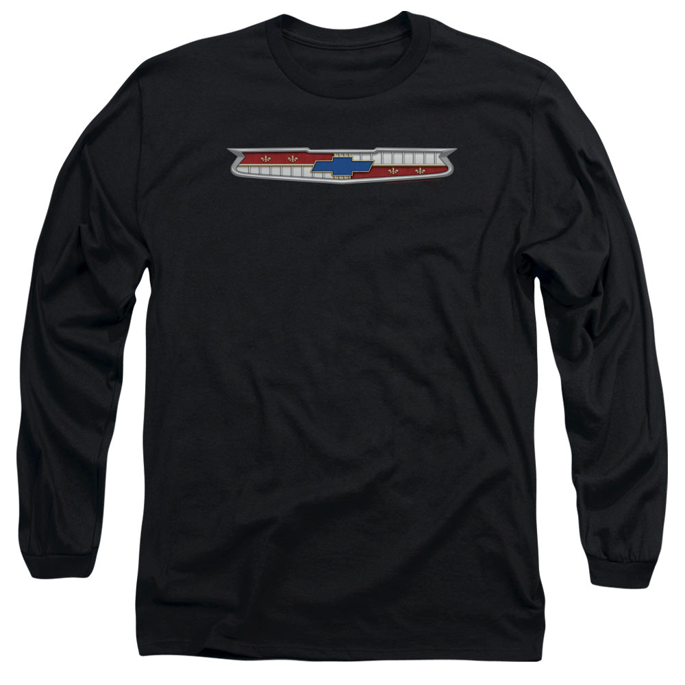 Chevrolet 56 Bel Air Emblem Mens Long Sleeve Shirt Black Officially Licensed