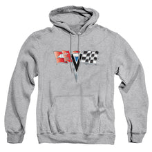 Load image into Gallery viewer, Chevrolet 2Nd Gen Vette Nose Emblem Mens Hoodie Athletic Heather
