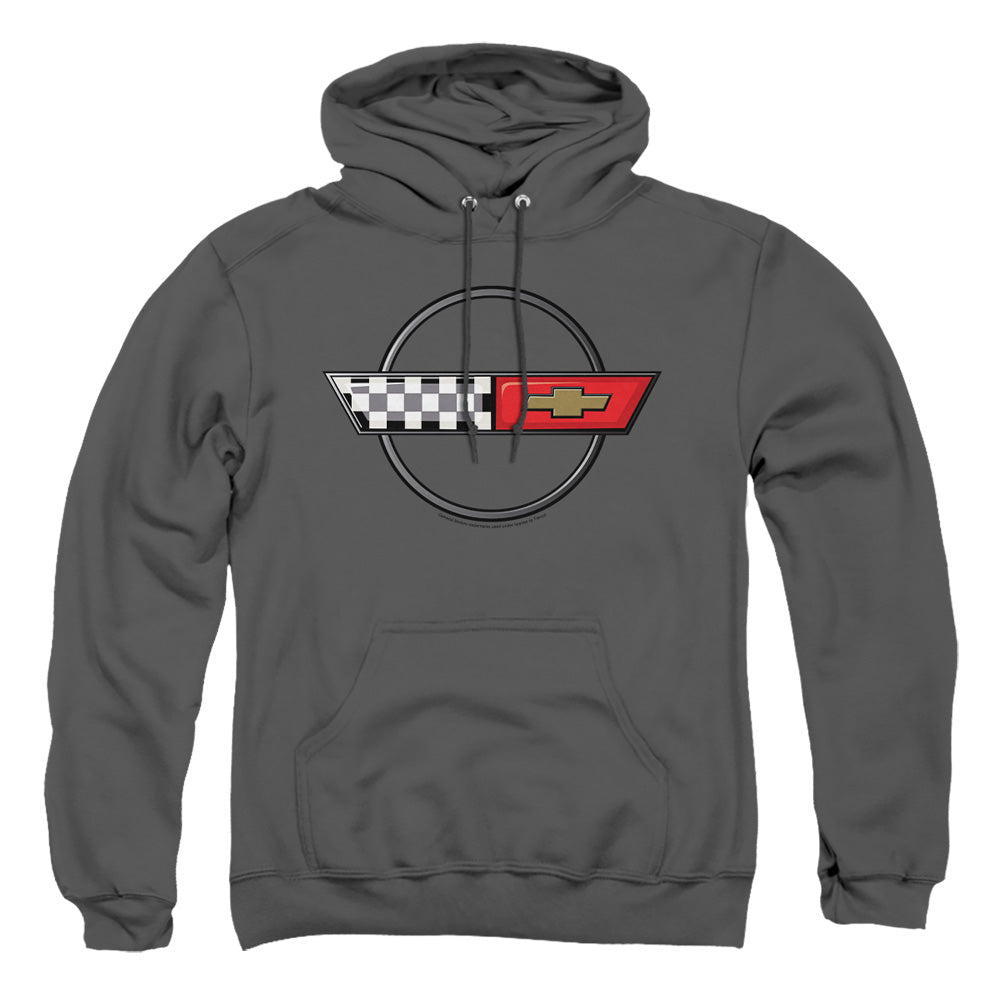 Chevrolet 4Th Gen Vette Logo Mens Hoodie Charcoal