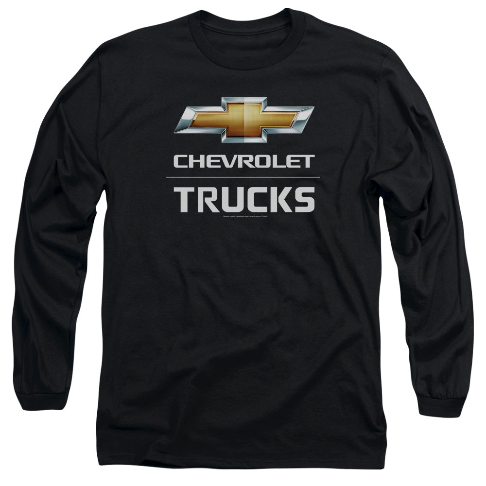 Chevrolet Trucks Mens Long Sleeve Shirt Black Officially Licensed