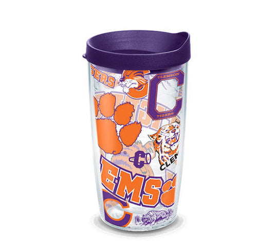 Clemson Tigers - All Over Plastic Tumbler