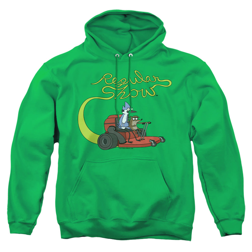 Regular Show Mower Mens Hoodie Kelly Green