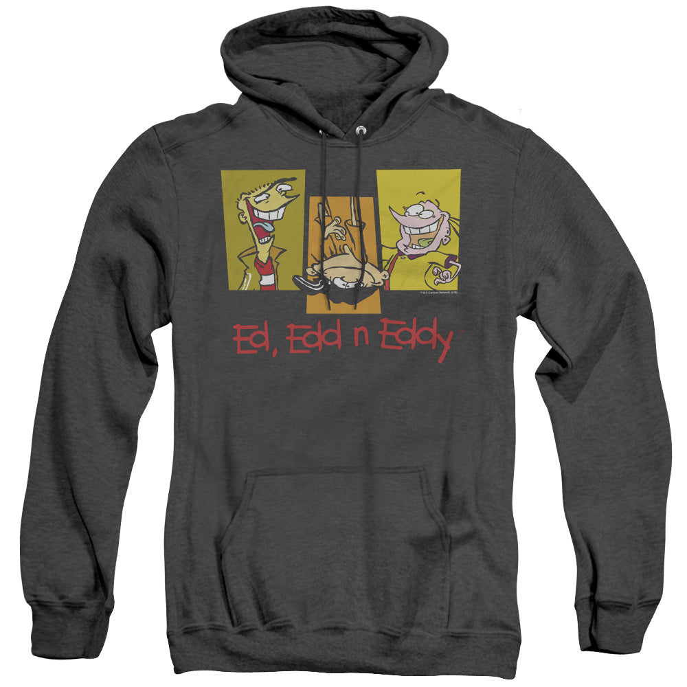 Ed Edd Eddy 3 Eds Heather Mens Hoodie Black
