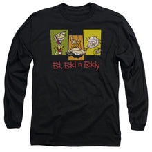 Load image into Gallery viewer, Ed Edd Eddy 3 Eds Mens Long Sleeve Shirt Black Officially Licensed
