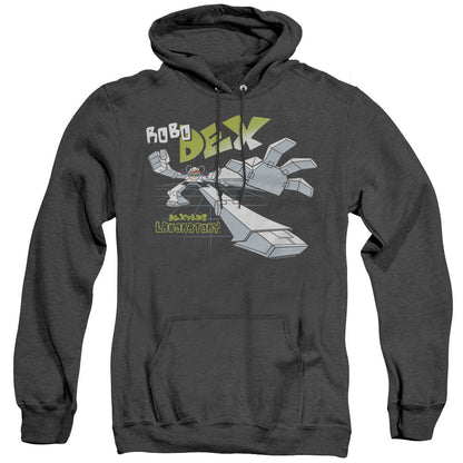 Dexters Laboratory Robo Dex Heather Mens Hoodie Black