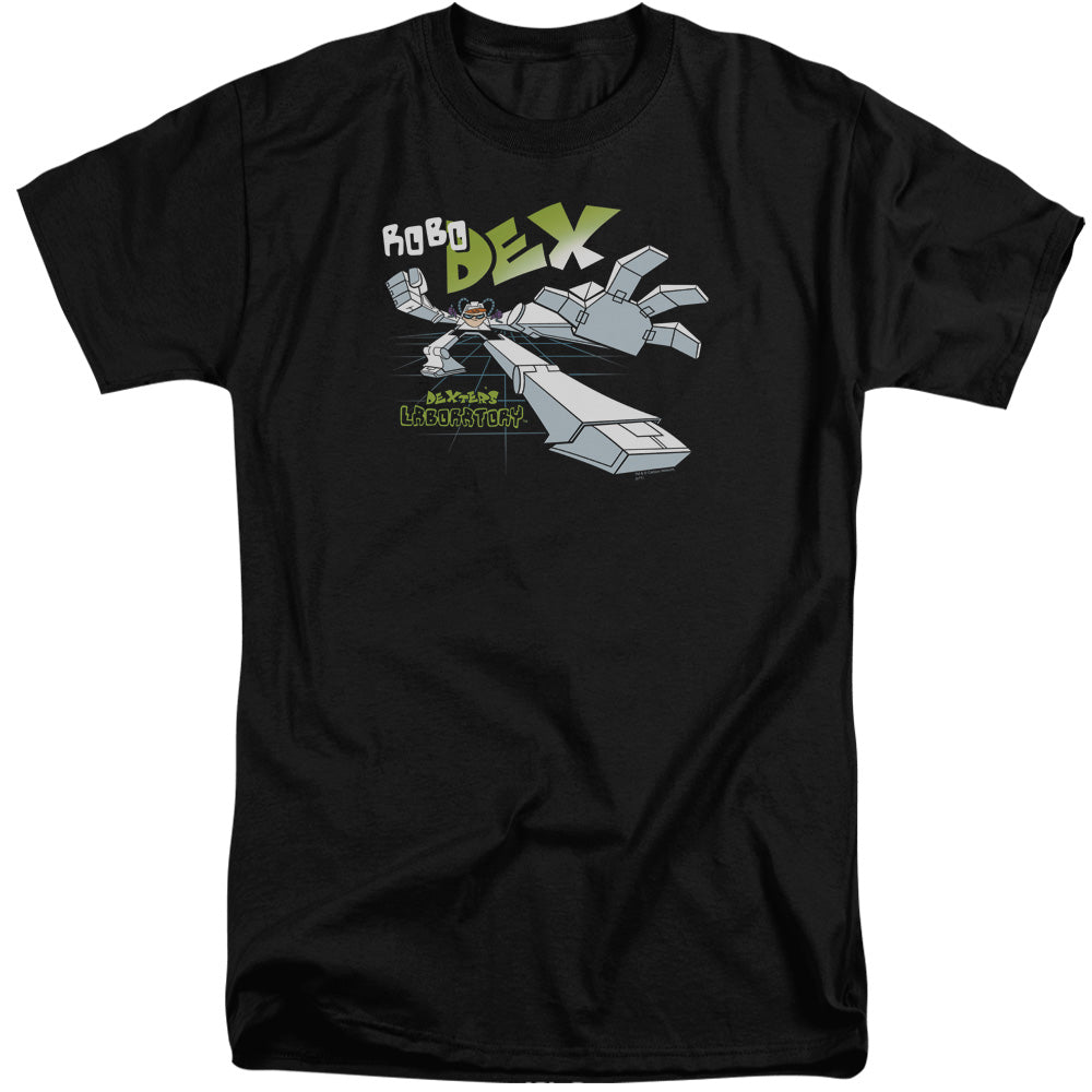 Dexters Laboratory Robo Dex Mens Tall T Shirt Black