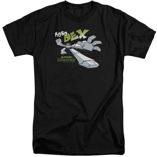Dexters Laboratory Robo Dex Mens Tall T Shirt Black